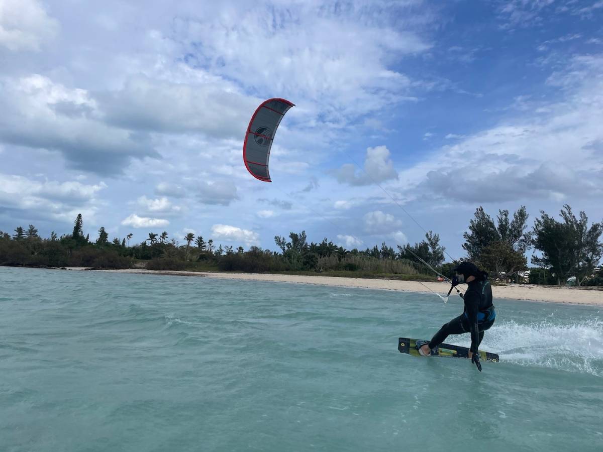 Man Kitesurfing With Wetsuit | Mahulu Sustainable Kitesurfing Wetsuits 69